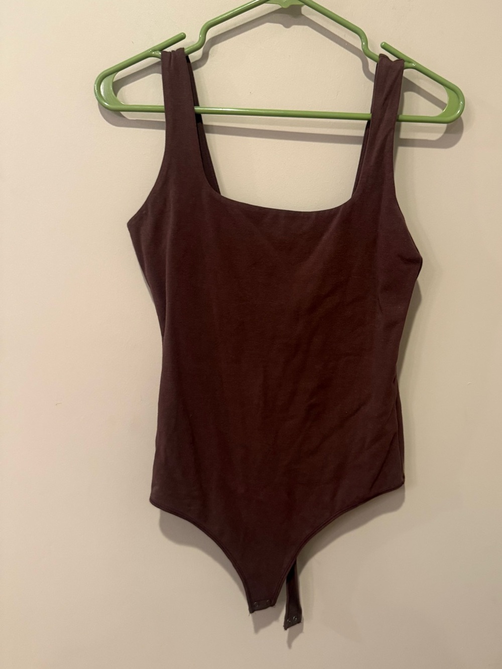 Abercrombie & Fitch brown square Neck Bodysuit, Sz M